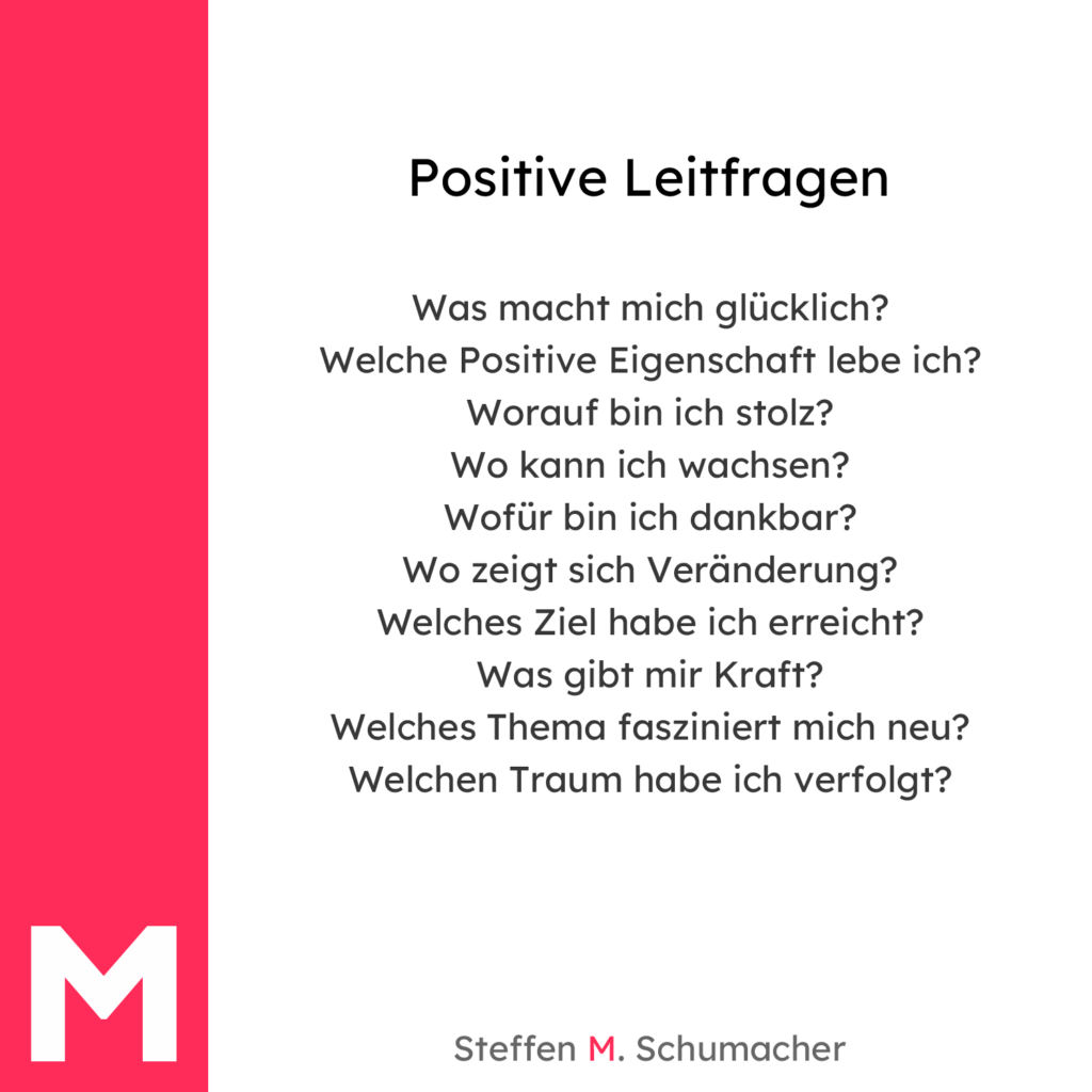 positive leitfragen | Countdown mit Abreißkalender?